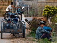 Ouvriers au repos
