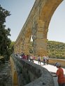 Au premier plan, le pont accolé à l'aqueduc au 18ème siècle
