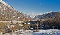 Village de Bourisp et la vallée d'Aure en direction d'Arreau