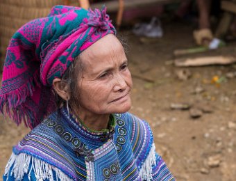  Femme Hmong Fleur